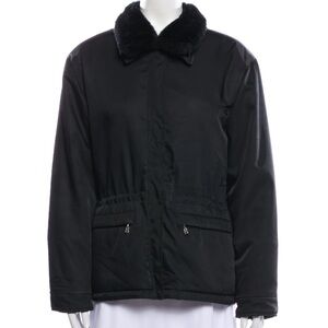 BOGNER Utility Jacket Faux Fur Collar Size 12